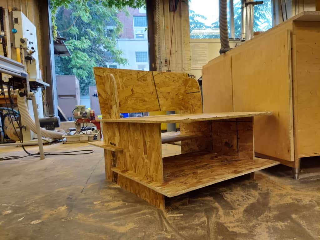 Final assembled chair